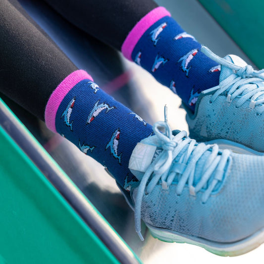 Sharks Matching Bamboo Socks (Adult & Child) - Wear Yaani