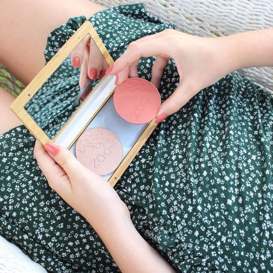 Zao Bamboo Box Medium | Empty Refillable Makeup Palette Case - Wear Yaani