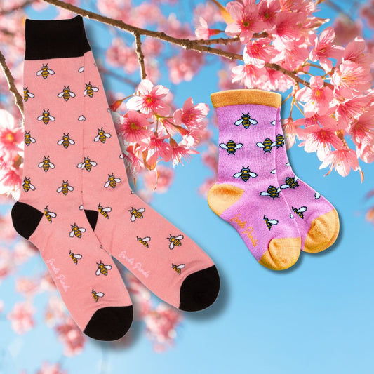 Bumblebee Matching Bamboo Socks (Adult & Child) - Wear Yaani