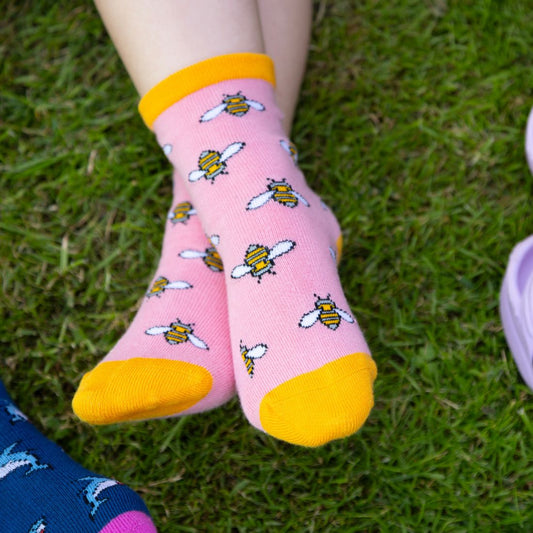 Bumblebee Matching Bamboo Socks (Adult & Child) - Wear Yaani