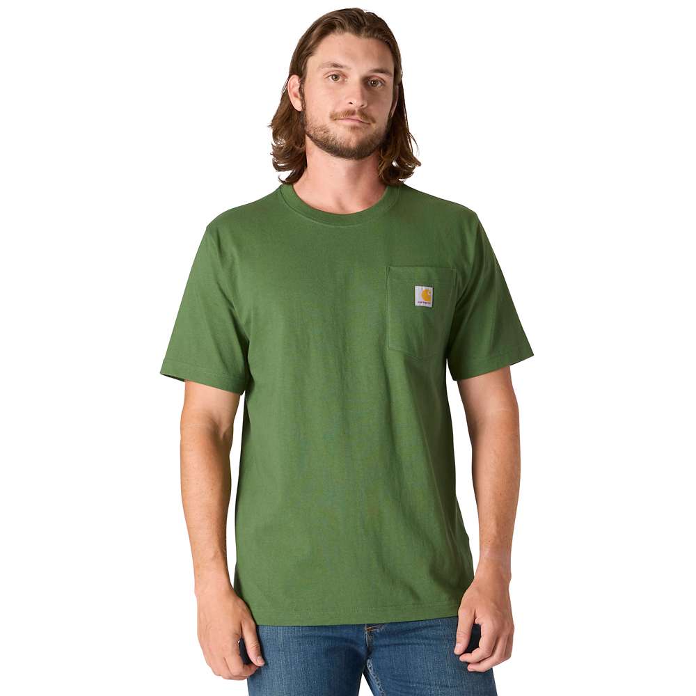Carhartt Relaxed Fit Heavyweight Short - Sleeve Pocket Outdoor Graphic T-Shirt - Wear Yaani