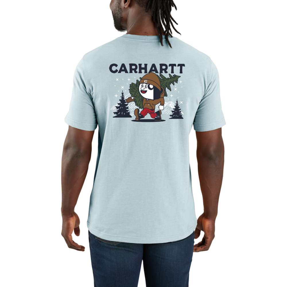 Carhartt Relaxed Fit Heavyweight Short - Sleeve Pocket Outdoor Graphic T-Shirt - Wear Yaani