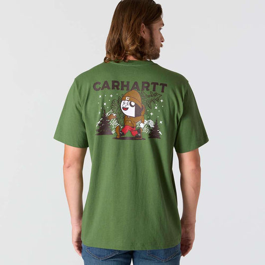 Carhartt Relaxed Fit Heavyweight Short - Sleeve Pocket Outdoor Graphic T-Shirt - Wear Yaani