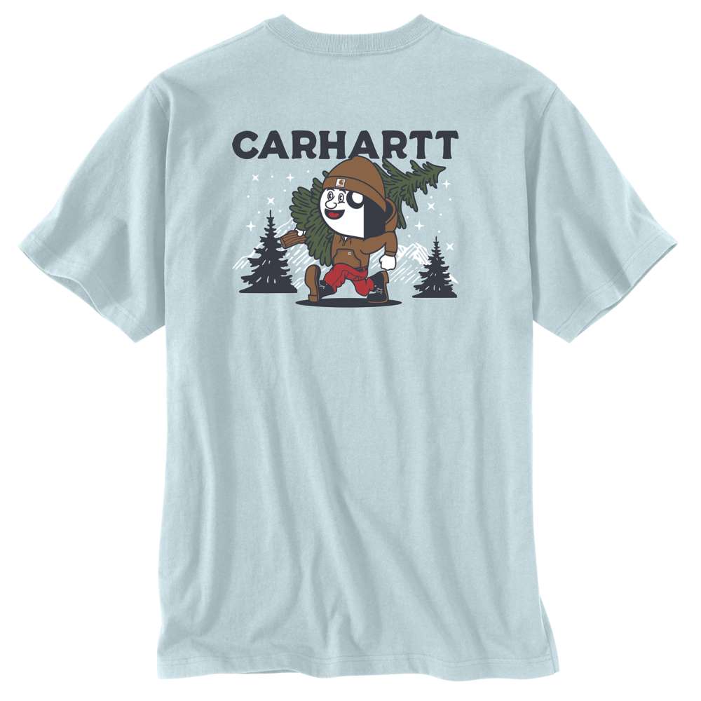 Carhartt Relaxed Fit Heavyweight Short - Sleeve Pocket Outdoor Graphic T-Shirt - Wear Yaani