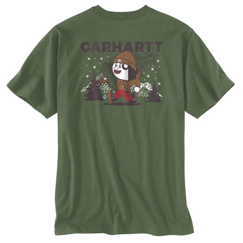 Carhartt Relaxed Fit Heavyweight Short - Sleeve Pocket Outdoor Graphic T-Shirt - Wear Yaani