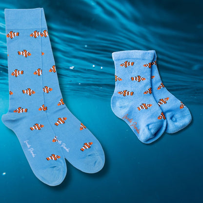 Clown Fish Matching Bamboo Socks (Adult & Child) - Wear Yaani