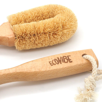 Coconut Dish Brush with Wooden Handle - Wear Yaani