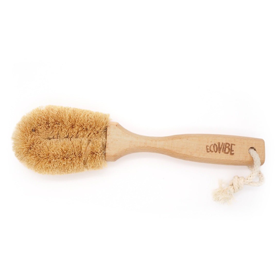 Coconut Dish Brush with Wooden Handle - Wear Yaani