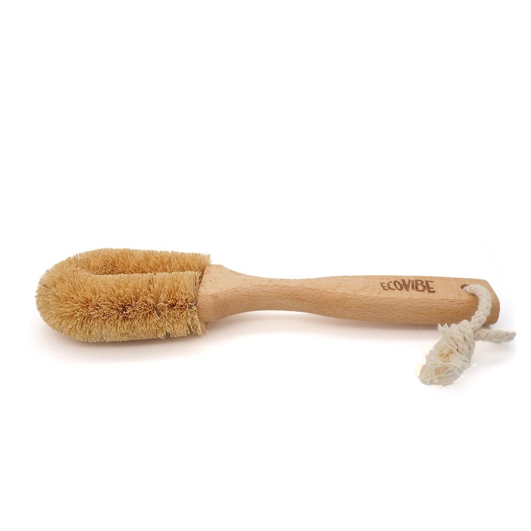 Coconut Dish Brush with Wooden Handle - Wear Yaani