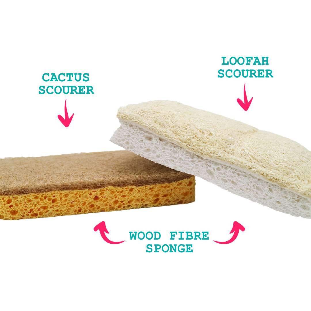 Compostable Eco-Scourers & Sponge Bundle - Wear Yaani