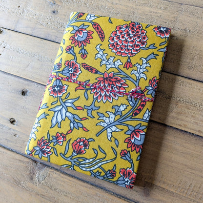 Eco Friendly Cotton Fabric Journals (5 x 7 in), Fair Trade Stationery Ethically Handmade in India - Wear Yaani