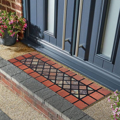 Eco-Friendly Rubber Step Mat - Red Border - Wear Yaani