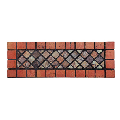 Eco-Friendly Rubber Step Mat - Red Border - Wear Yaani