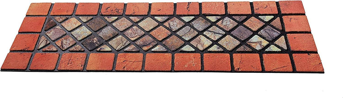 Eco-Friendly Rubber Step Mat - Red Border - Wear Yaani