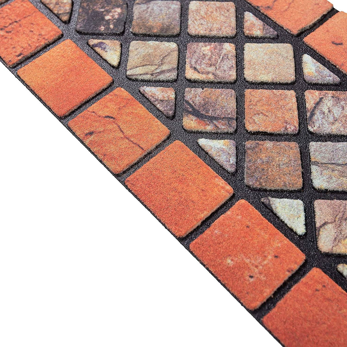 Eco-Friendly Rubber Step Mat - Red Border - Wear Yaani