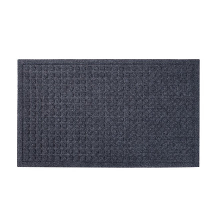 Eco Friendly Waffles Pattern Door Mat - Grey - Wear Yaani
