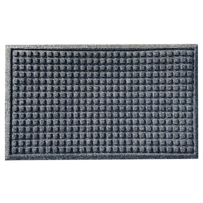 Eco Friendly Waffles Pattern Door Mat - Grey - Wear Yaani
