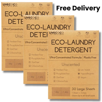 Eco-Laundry Detergent Sheets (60 Loads) - Wear Yaani