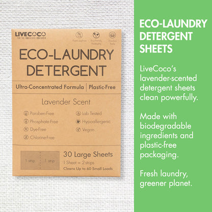 Eco-Laundry Detergent Sheets (60 Loads) - Wear Yaani