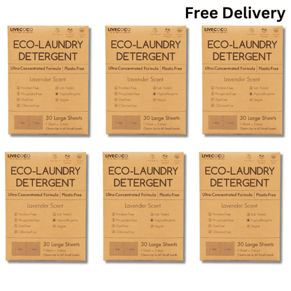 Eco-Laundry Detergent Sheets (60 Loads) - Wear Yaani