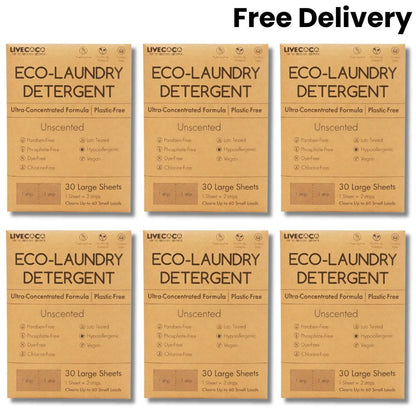 Eco-Laundry Detergent Sheets (60 Loads) - Wear Yaani