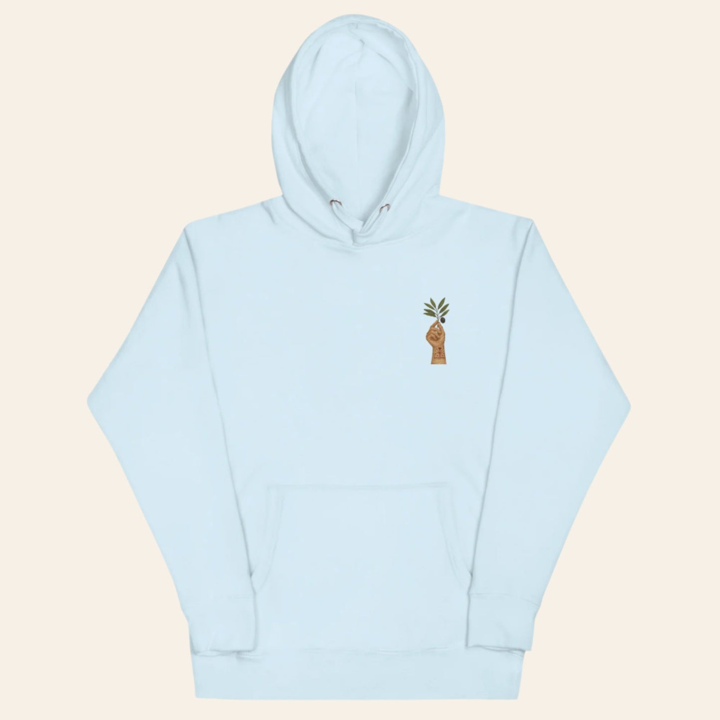 Embroidered Olive & Tatreez Hoodie - Wear Yaani