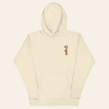 Embroidered Olive & Tatreez Hoodie - Wear Yaani
