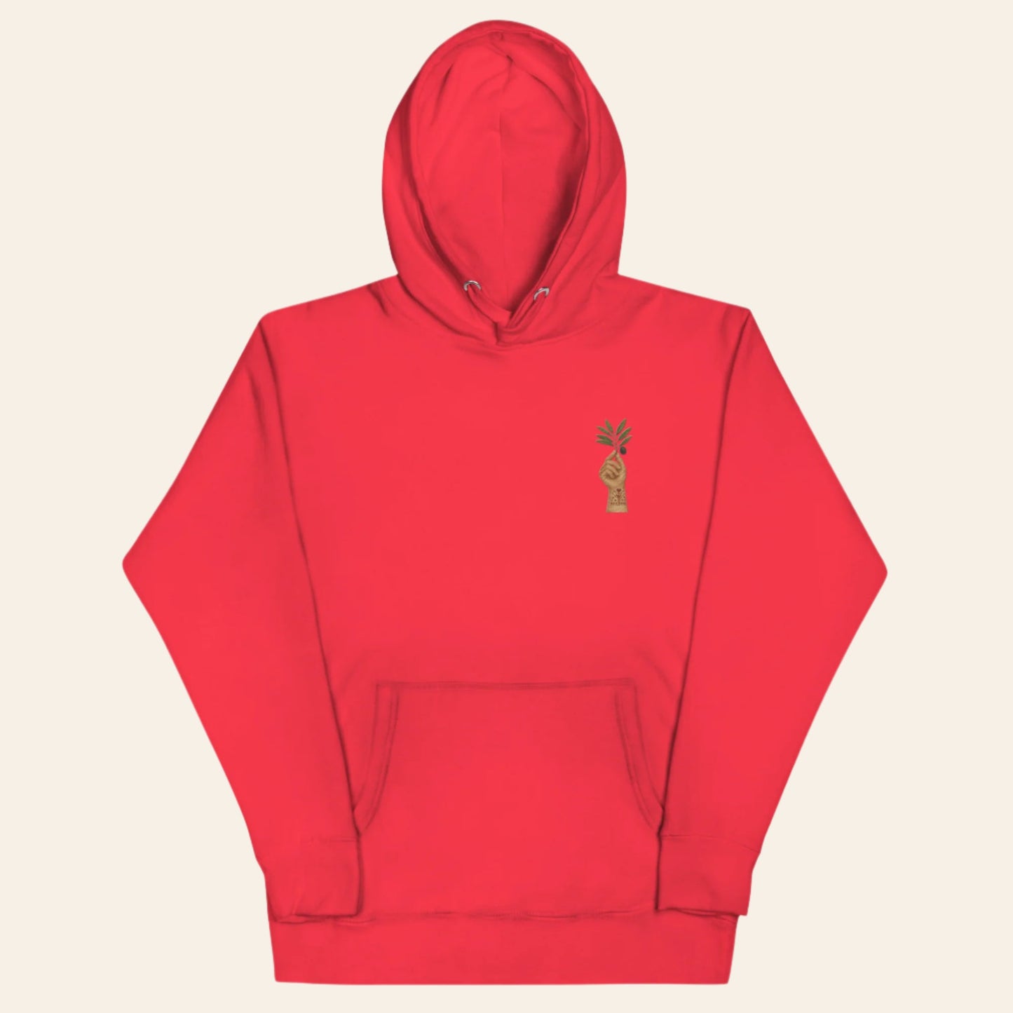 Embroidered Olive & Tatreez Hoodie - Wear Yaani