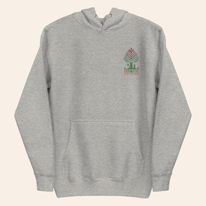 Embroidered Roots Hoodie – Palestinian & Irish Heritage Tree - Wear Yaani