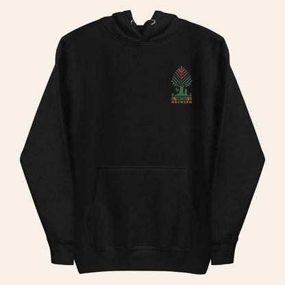 Embroidered Roots Hoodie – Palestinian & Irish Heritage Tree - Wear Yaani