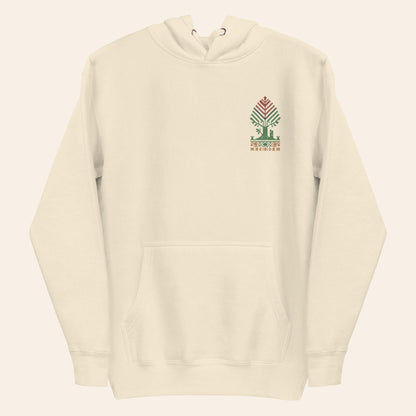 Embroidered Roots Hoodie – Palestinian & Irish Heritage Tree - Wear Yaani