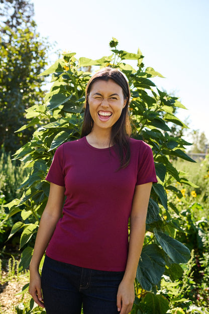 Fairtrade Organic Heavy Interlock T-shirt: Womens - Wear Yaani