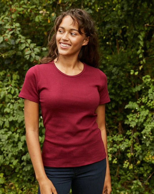 Fairtrade Organic Heavy Interlock T-shirt: Womens - Wear Yaani