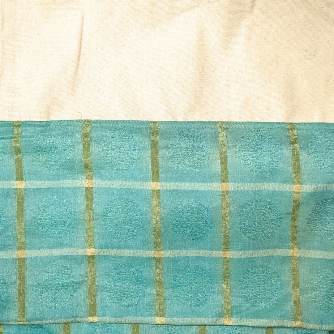 Half sari, half cotton tote bag, ethically handmade in India - Wear Yaani