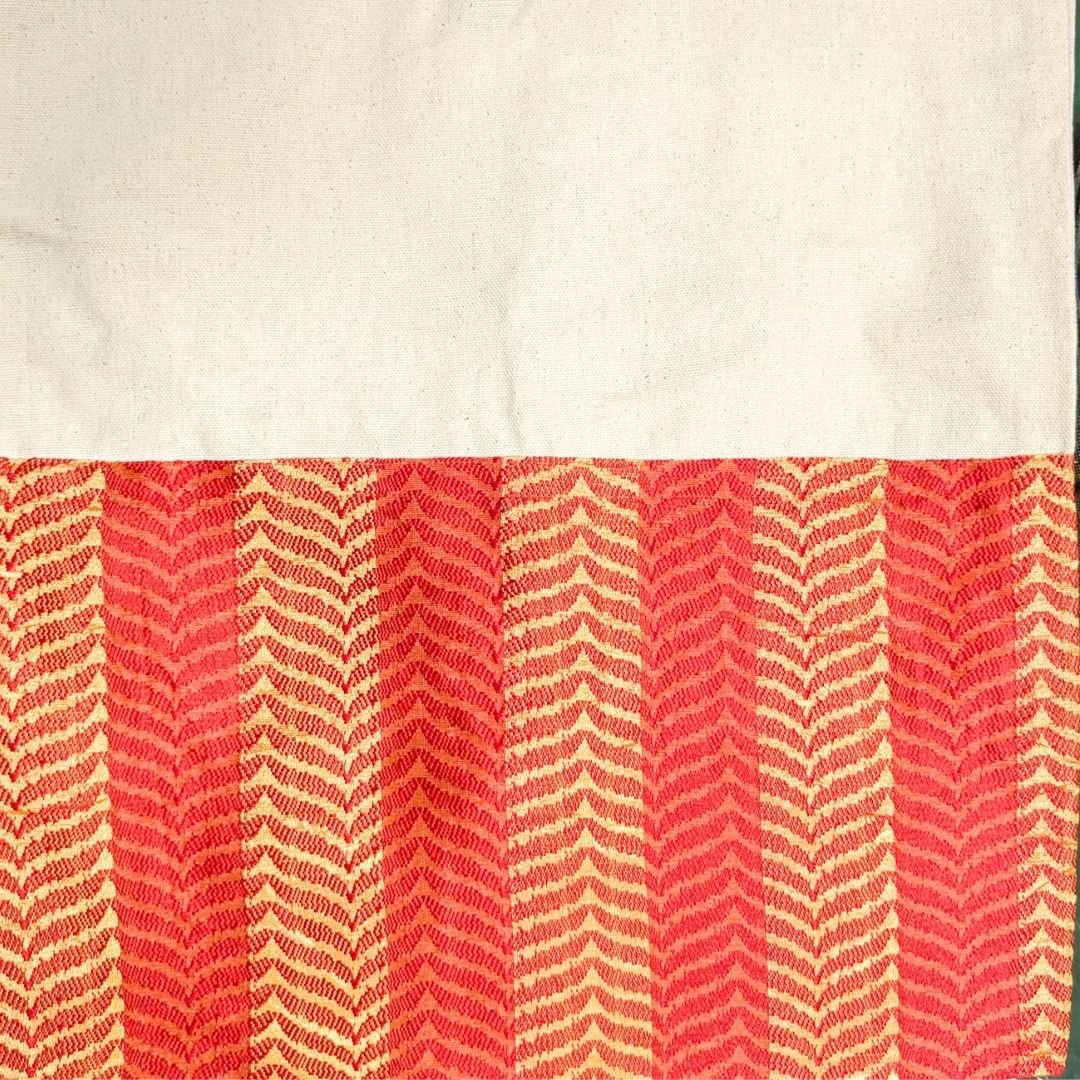 Half sari, half cotton tote bag, ethically handmade in India - Wear Yaani