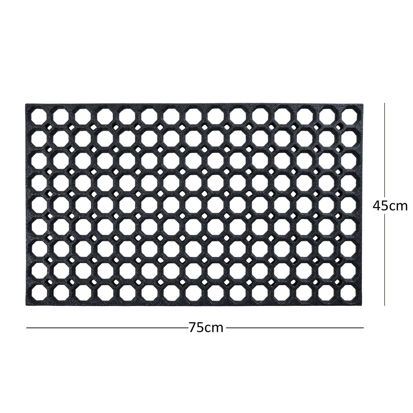 Heavy Duty Non Slip Rubber Ring Entrance Doormat - Wear Yaani