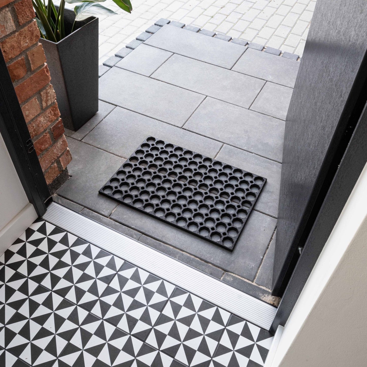 Heavy Duty Non Slip Rubber Ring Entrance Doormat - Wear Yaani