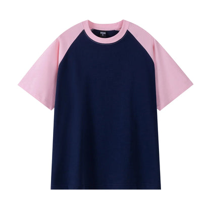 Heavyweight Contrast Sleeve Cotton T-Shirt for Men - Wear Yaani