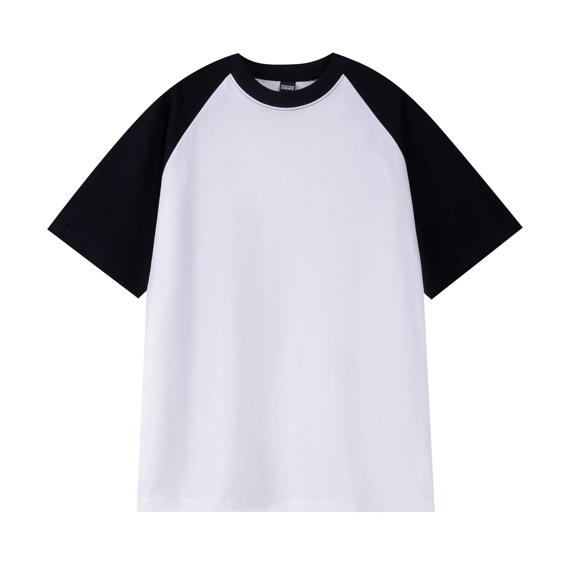 Heavyweight Contrast Sleeve Cotton T-Shirt for Men - Wear Yaani