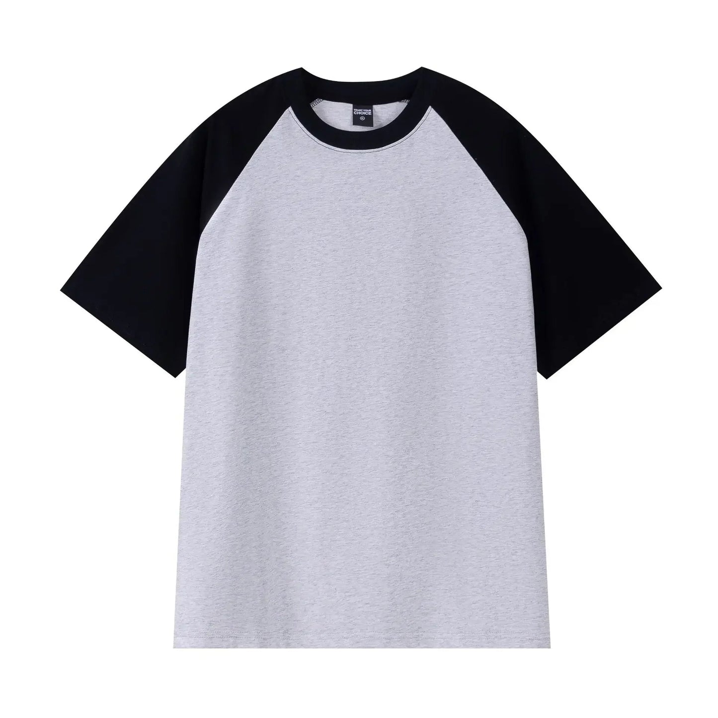 Heavyweight Contrast Sleeve Cotton T-Shirt for Men - Wear Yaani