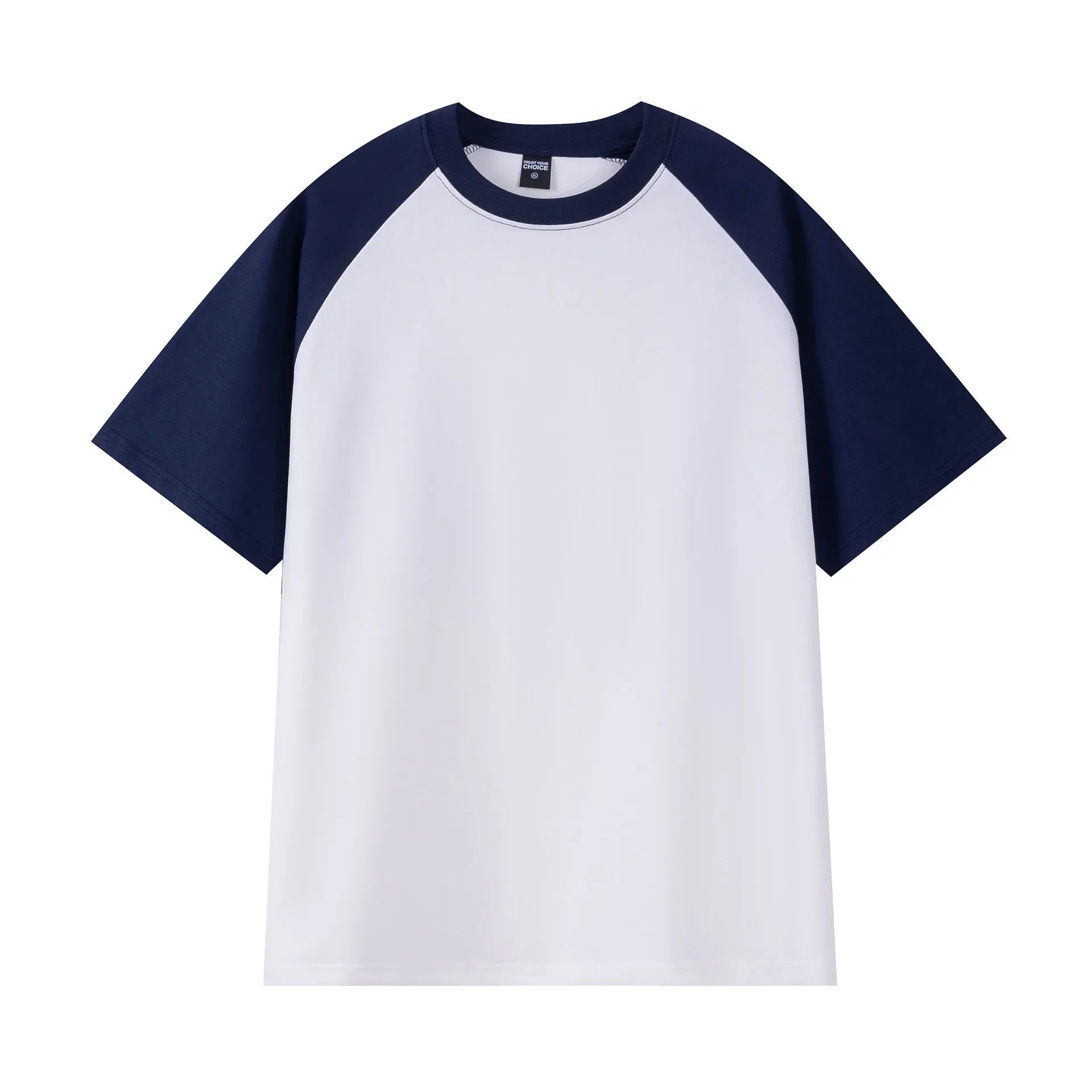 Heavyweight Contrast Sleeve Cotton T-Shirt for Men - Wear Yaani
