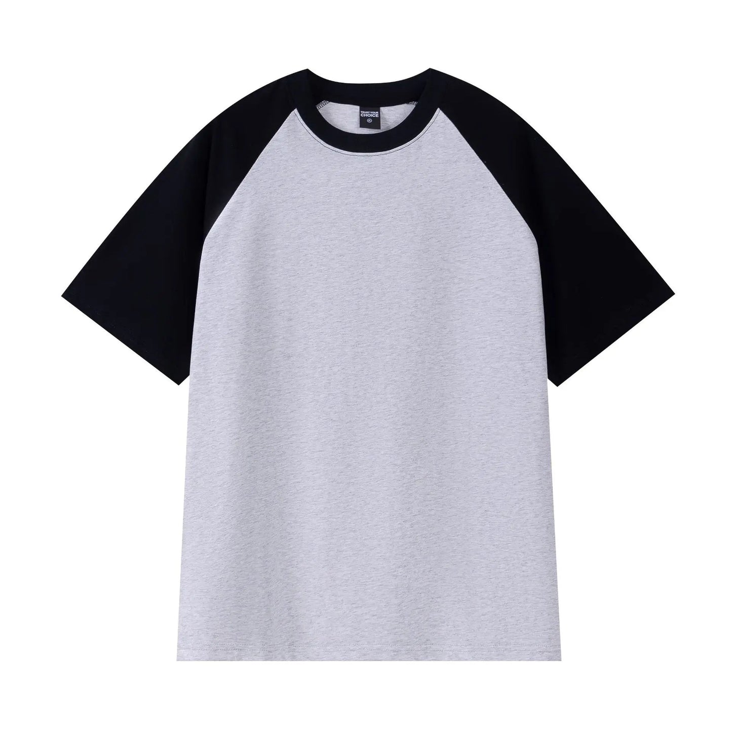 Heavyweight Contrast Sleeve Cotton T-Shirt for Men - Wear Yaani