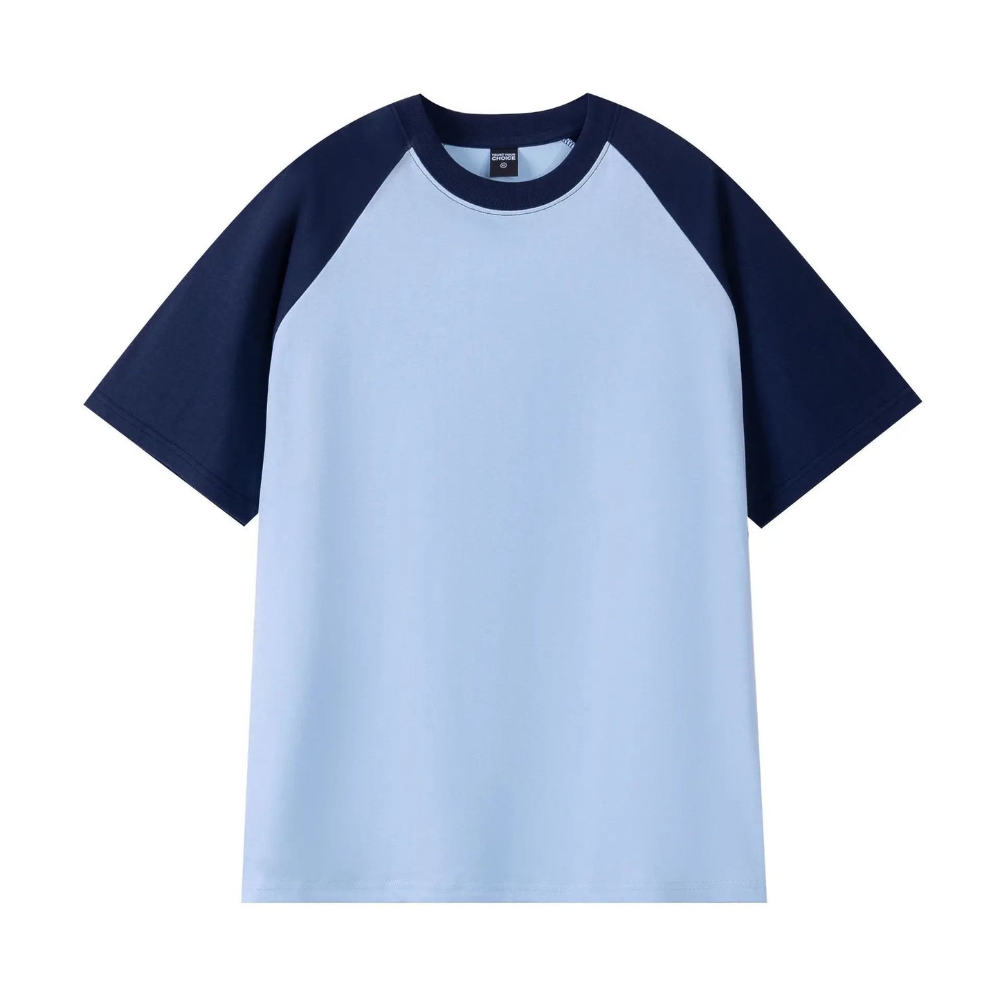 Heavyweight Contrast Sleeve Cotton T-Shirt for Men - Wear Yaani