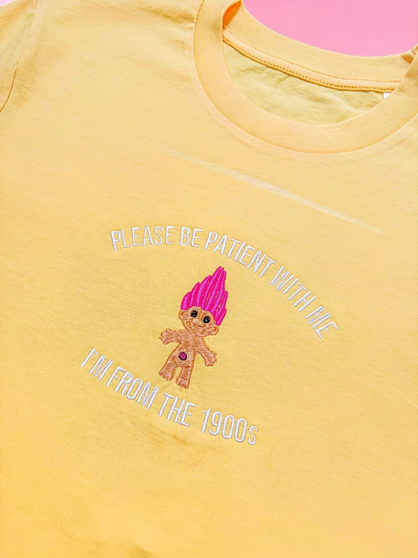 I'm From The 1900's Troll embroidered t-shirt - Wear Yaani