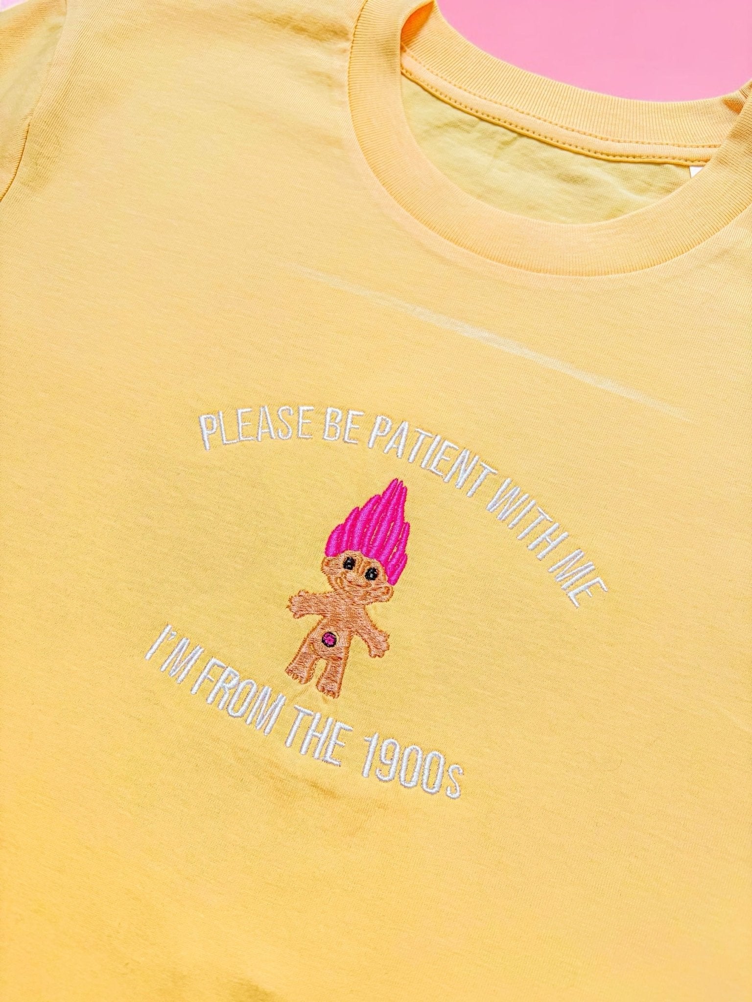 I'm From The 1900's Troll embroidered t-shirt - Wear Yaani