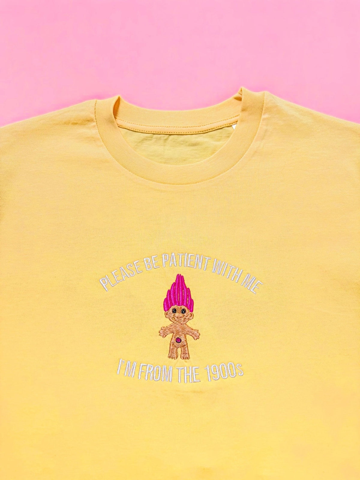 I'm From The 1900's Troll embroidered t-shirt - Wear Yaani