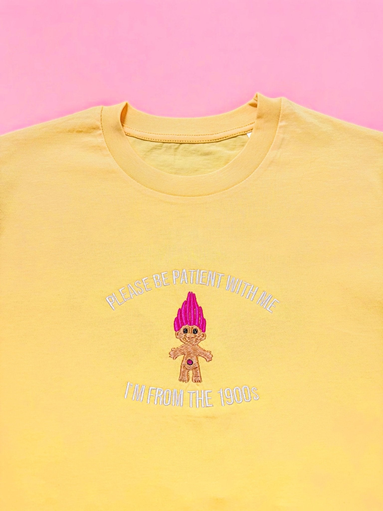 I'm From The 1900's Troll embroidered t-shirt - Wear Yaani