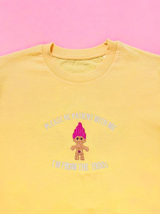 I'm From The 1900's Troll embroidered t-shirt - Wear Yaani