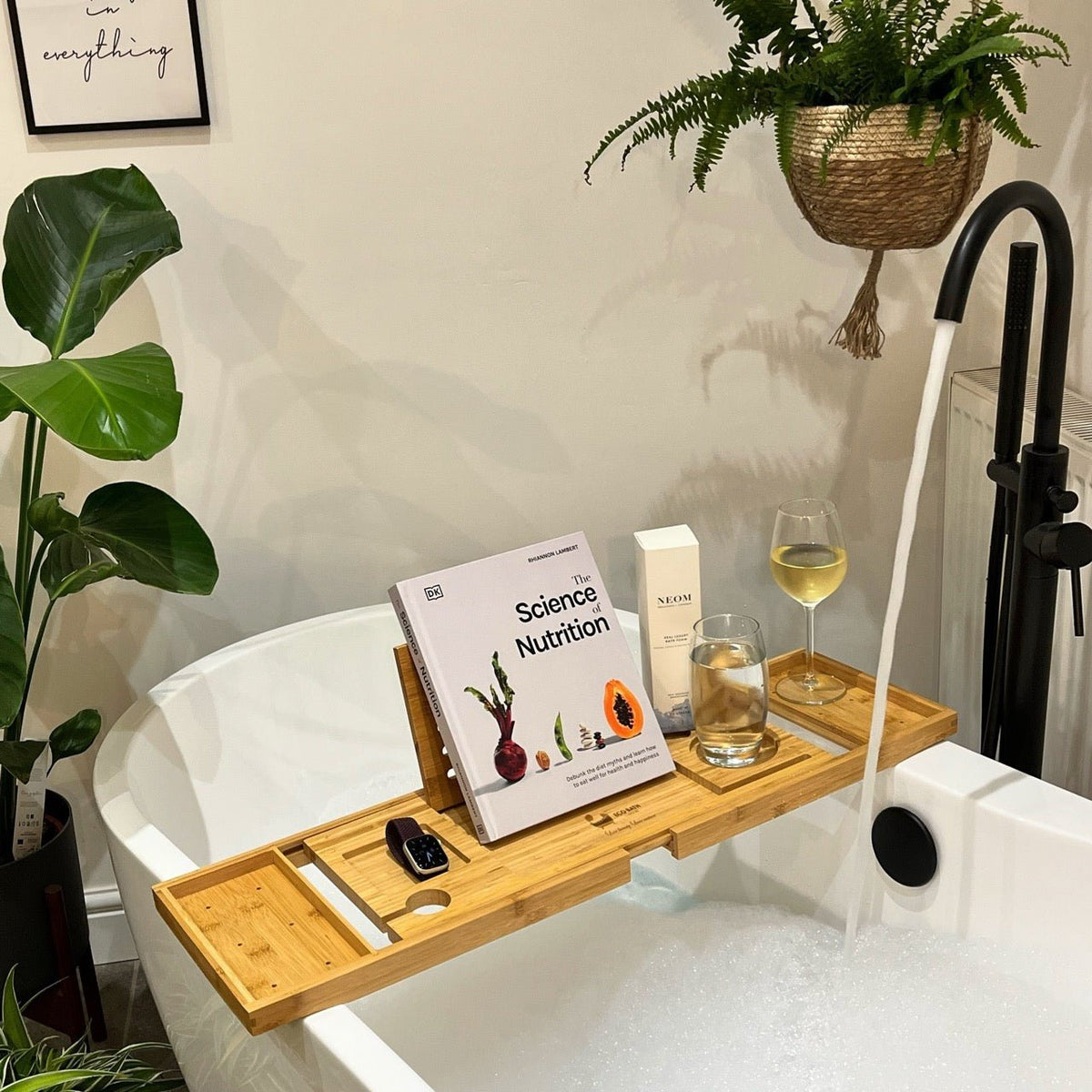 Luxury Eco-Friendly Bamboo Bath Tray - Wear Yaani