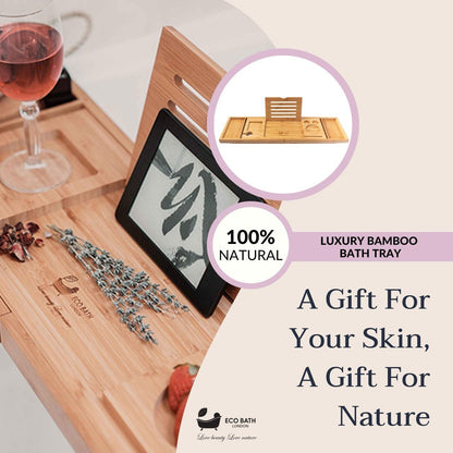 Luxury Eco-Friendly Bamboo Bath Tray - Wear Yaani